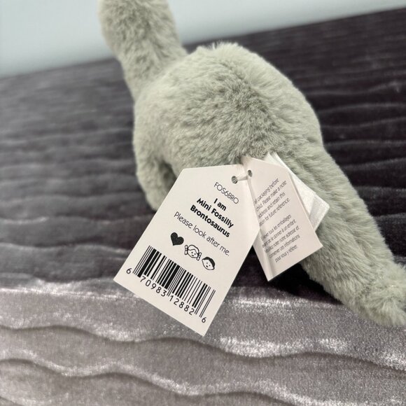RARE Jellycat Mini Fossilly Brontosaurus BNWT - Picture 4 of 4